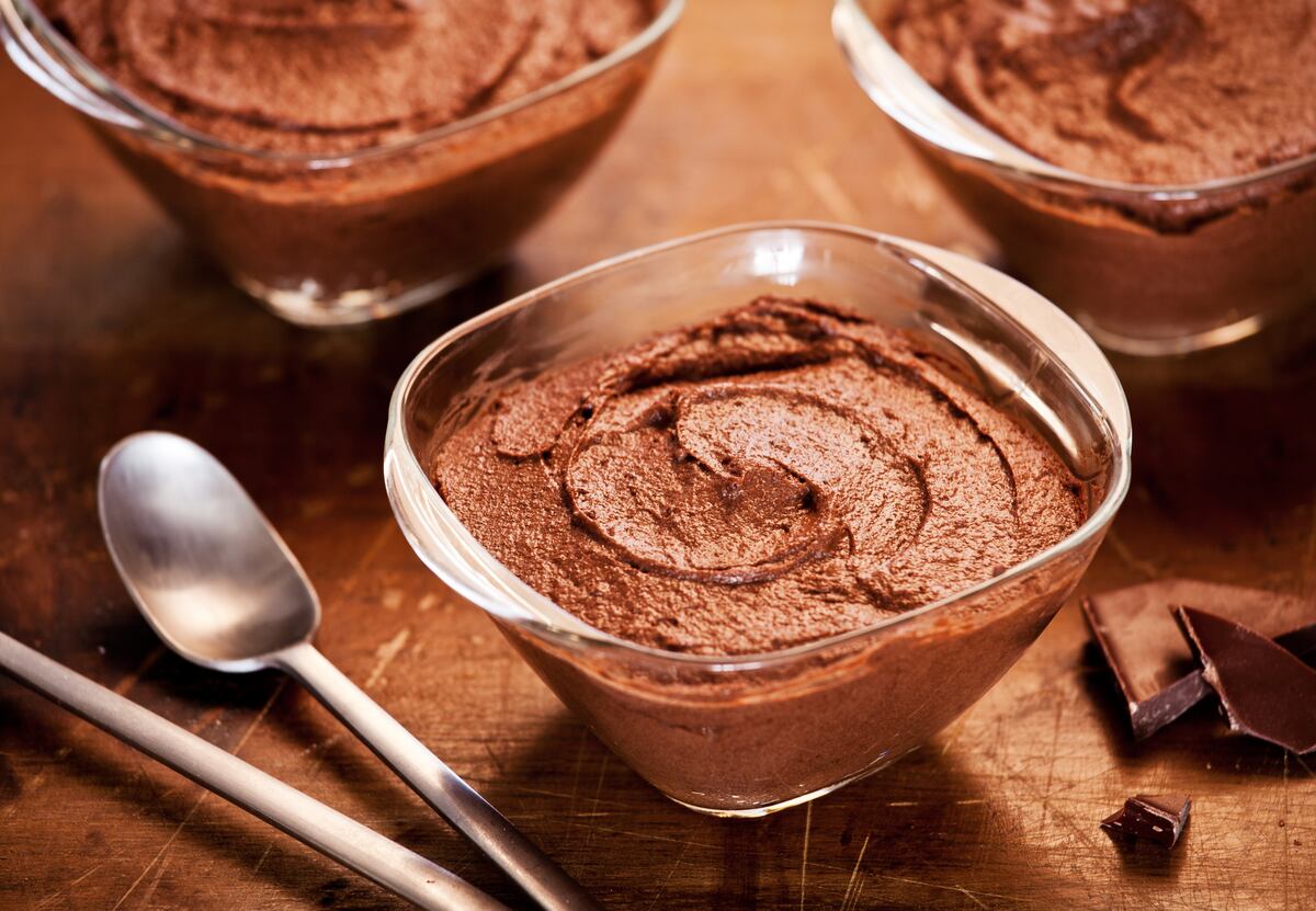 Mousse de chocolate sin azúcar