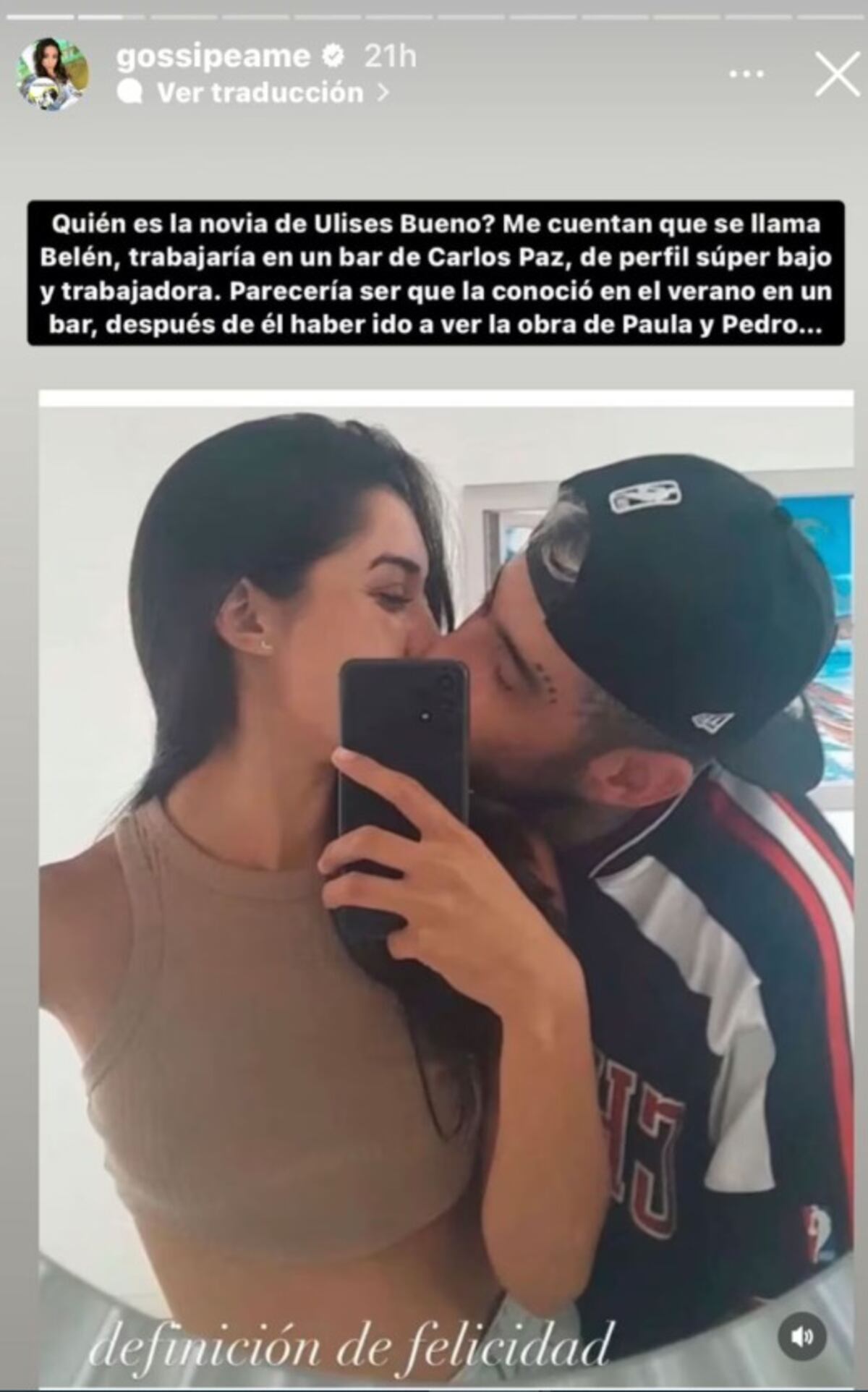Belén sería oriunda de Carlos Paz, según Gossipeame. (Instagram @gossipeame).
