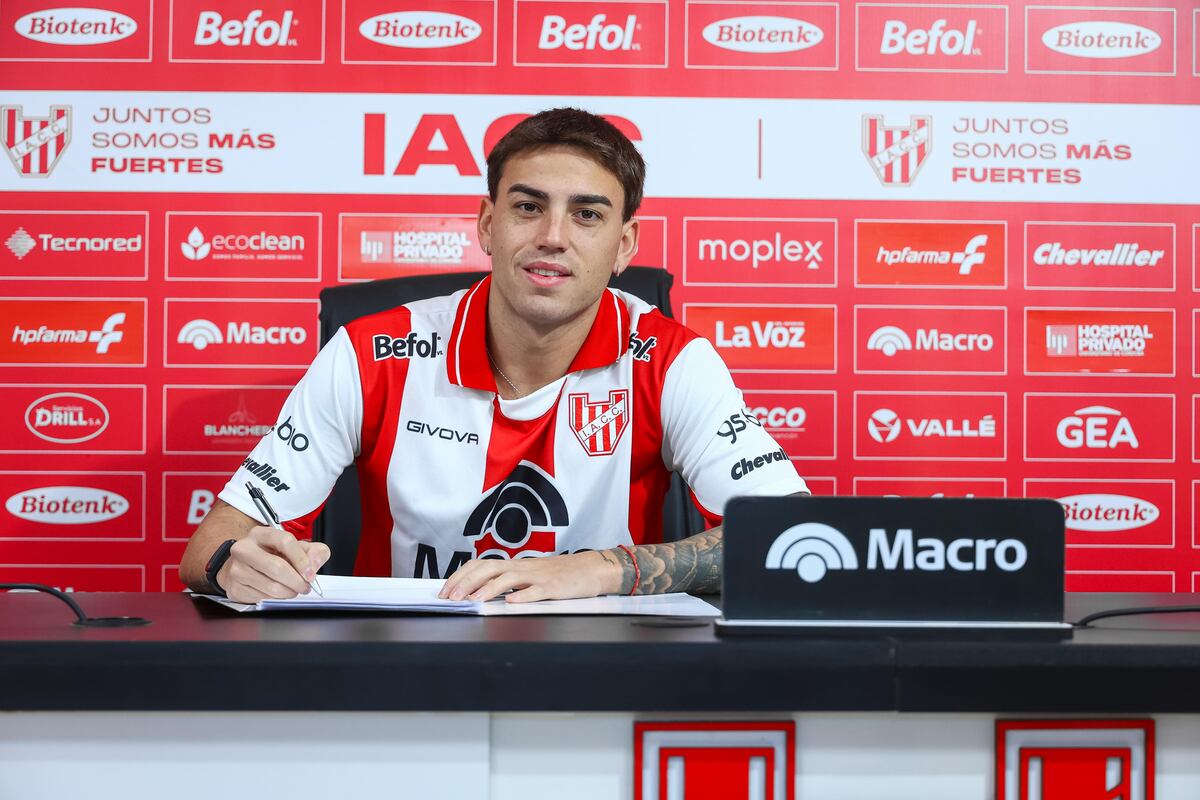 Matías Fonseca firmó como refuerzo de Instituto. (Prensa IACC).