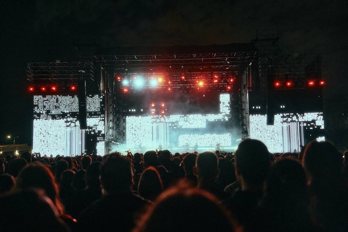 Massive Attack, muy flasheante durante su paso por Music Wins. (Gentileza Lady Miru)