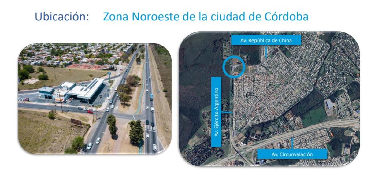 Ubicación del viaducto en el acceso a Valle Escondido.