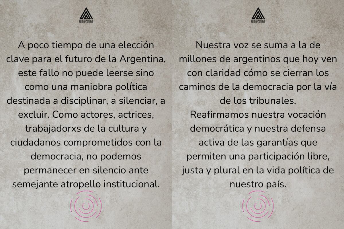 La defensa a Cristina Fernández de Kirchner. (AAA)