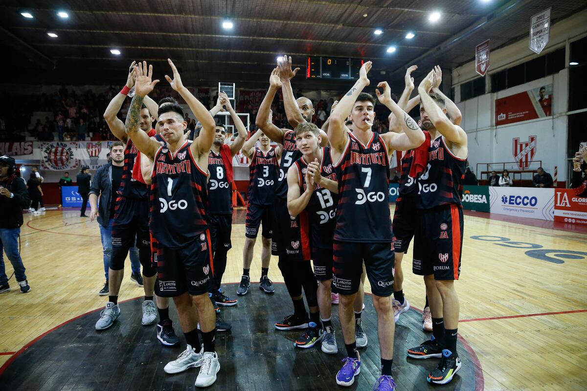 Instituto, campeón de la Liga Nacional, arrancará en Uruguay su tercera participación en la Basketball Champions League. (Leandro Gómez / Prensa Instituto)