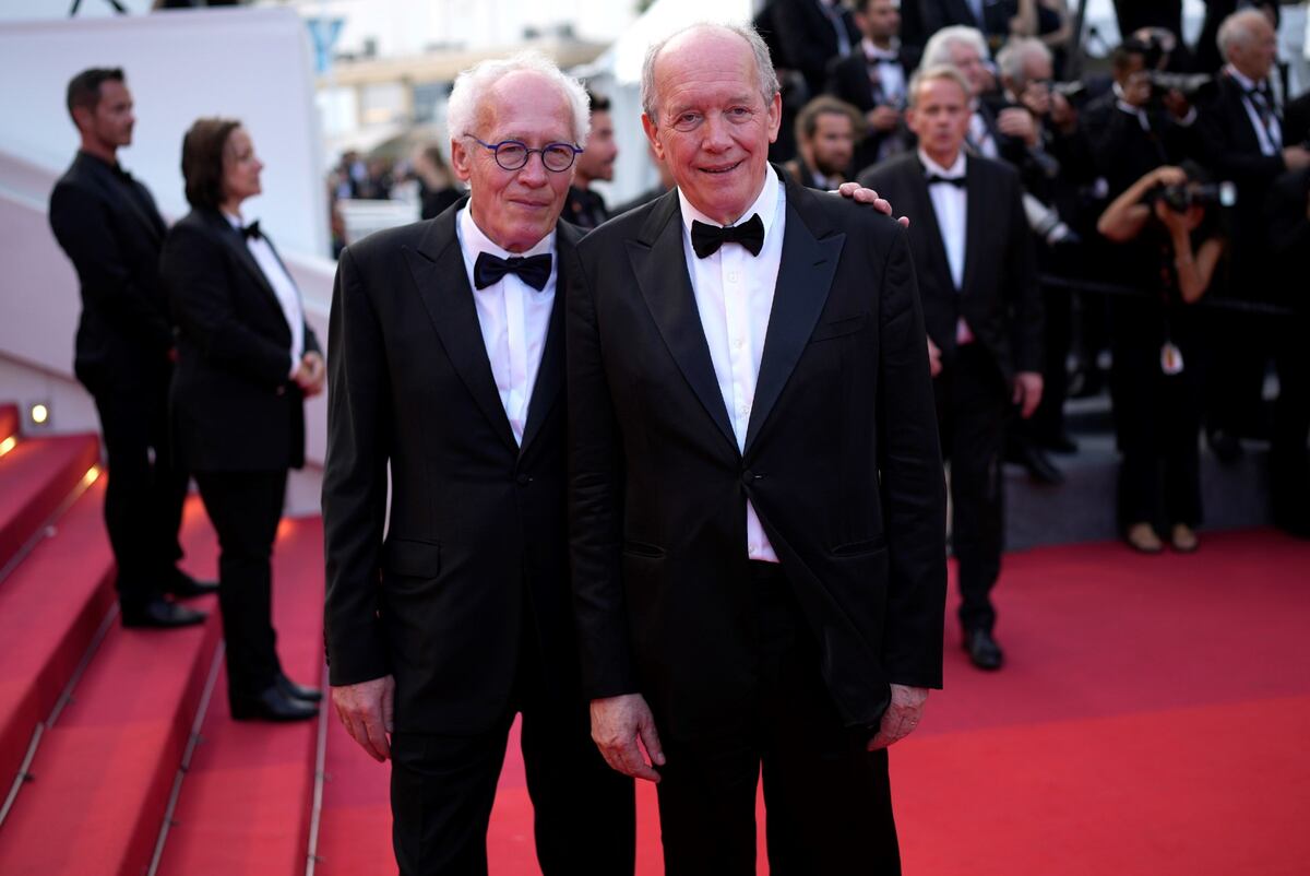 Los hermanos Dardenne en el Festival de Cannes (Foto: AP)