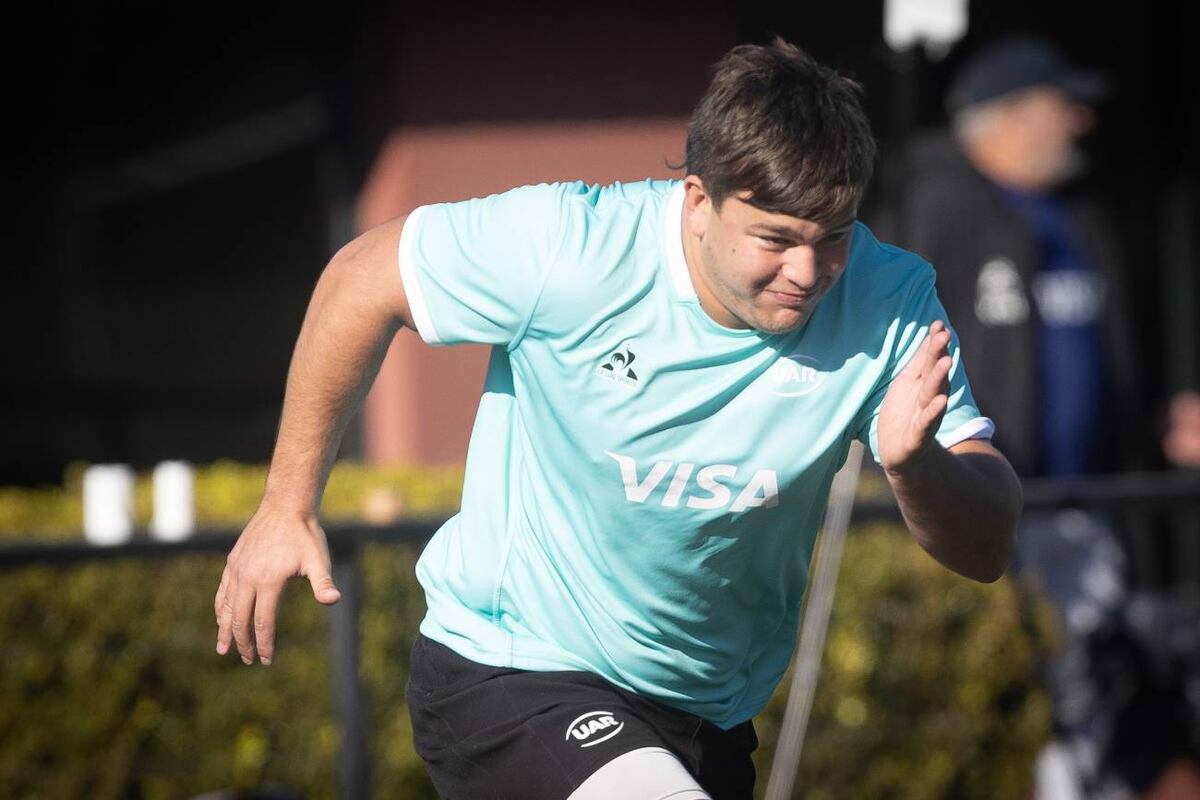 Nicanor Rins, de Urú Curé RC, uno de los jugadores cordobeses de Los Pumitas que lograron el bronce en el Mundial M20. (Prensa UAR / Gonzalo Prados)