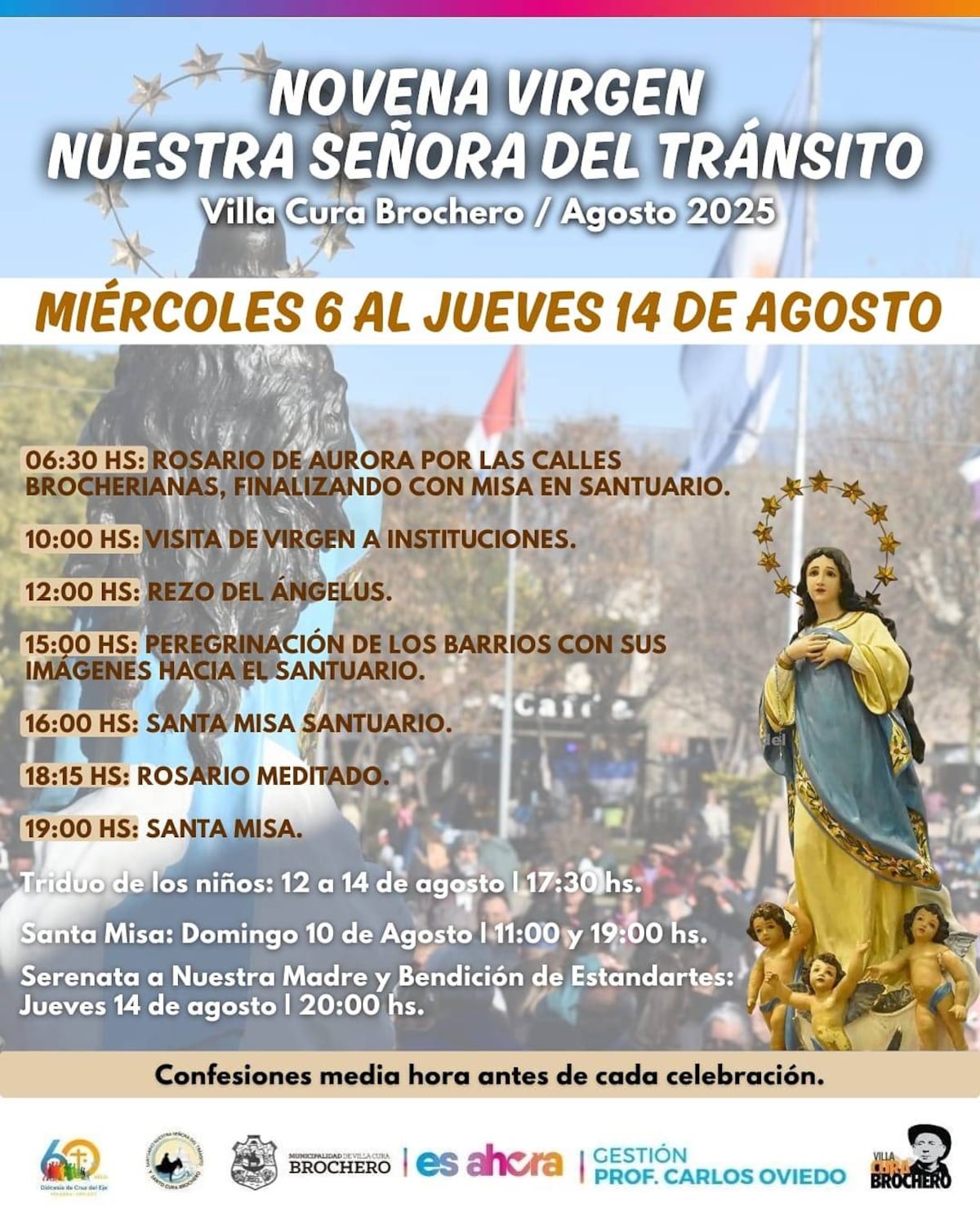 Fiestas Patronales en honor a la Virgen del Tránsito en Córdoba.
