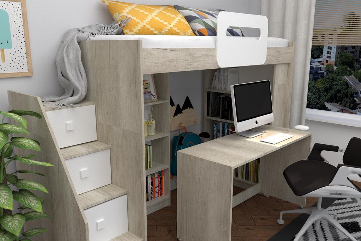 Los muebles versátiles facilitan la evolución de los menores.