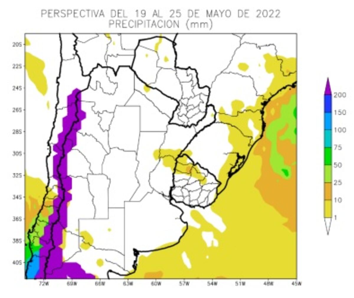 El clima en Córdoba. (Bolsa de Cereales de Buenos Aires)
