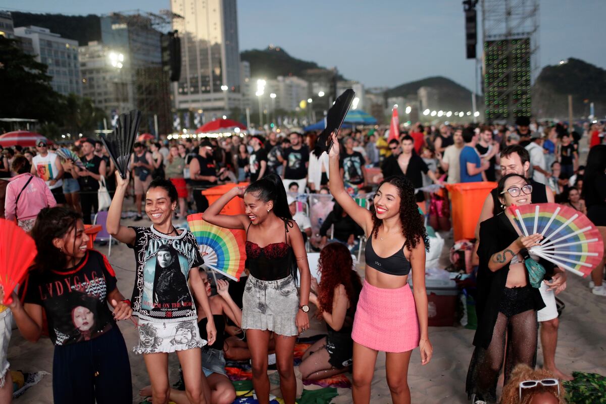 En fotos: el show gratuito de Lady Gaga en Copacabana, in Rio de Janeiro. 3 de mayo de 2025. (AP / Bruna Prado)