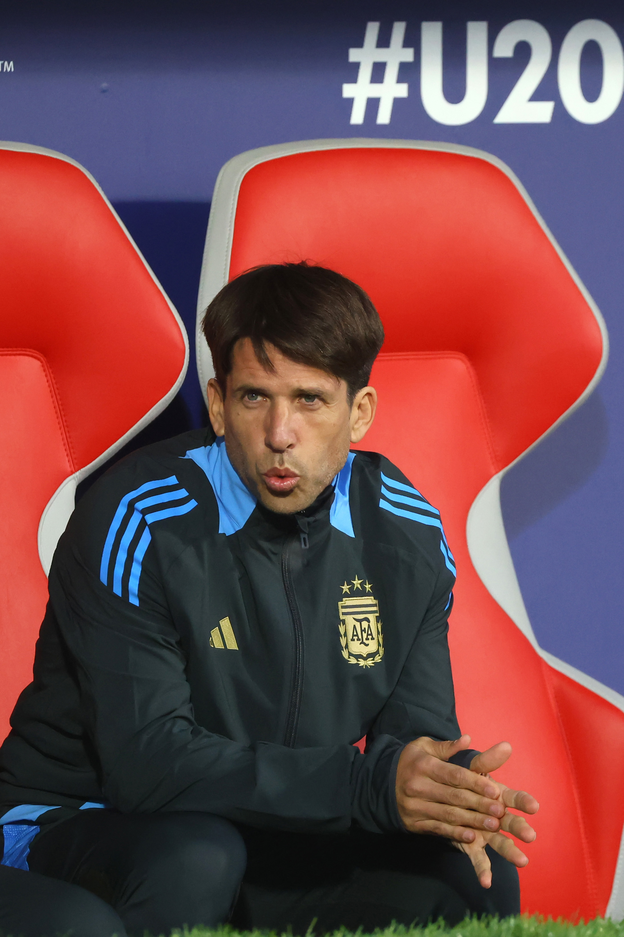 La Sub 20 de Argentina ante México. (Fotobaires).