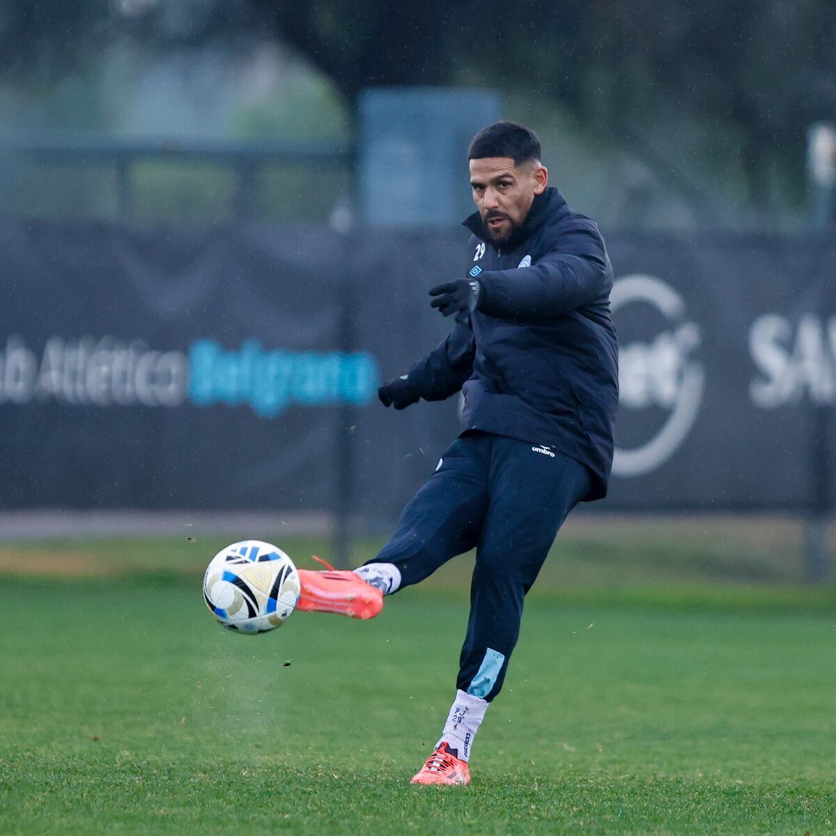 Franco Jara, el artillero del Celeste para el Clausura (Prensa Belgrano).