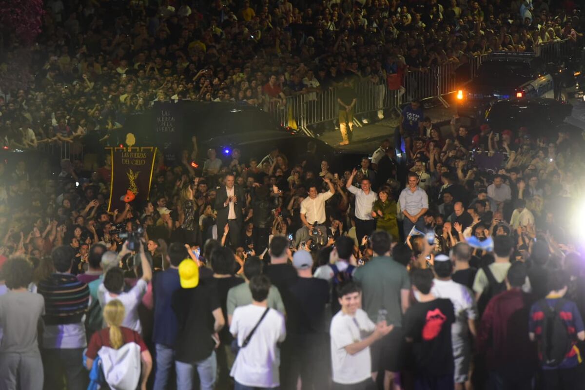 Milei en Córdoba. (Nicolás Bravo / La Voz)