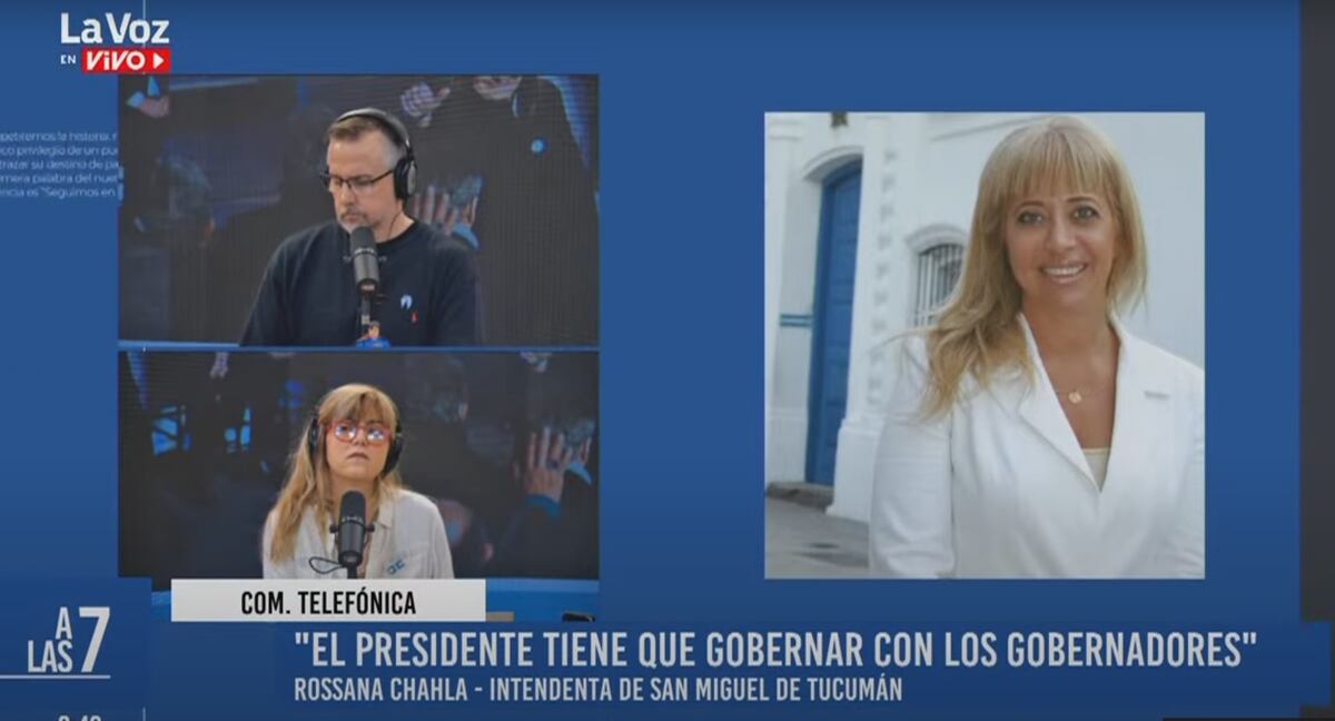 Rossana Chahla, intendenta de San Miguel de Tucumán.