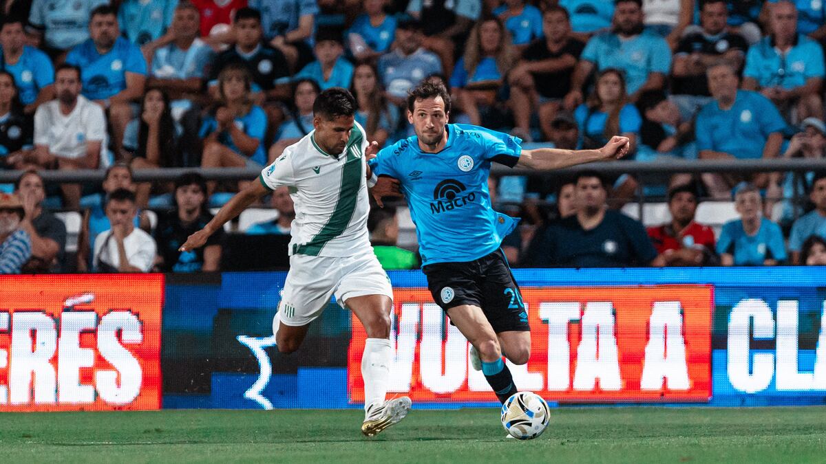 Franco Vázquez, figura de Belgrano ante Banfield. (Prensa Belgrano).