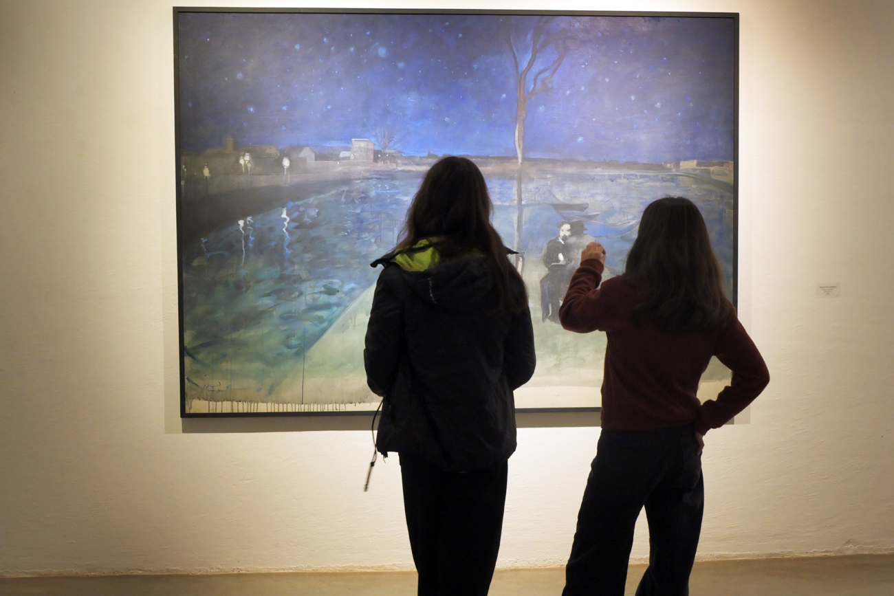 Muestra de pinturas de Carlos Alonso y el paisaje en el Macu Museo de Arte Contemporáneo de Unquillo. Foto: Javier Ferreyra
