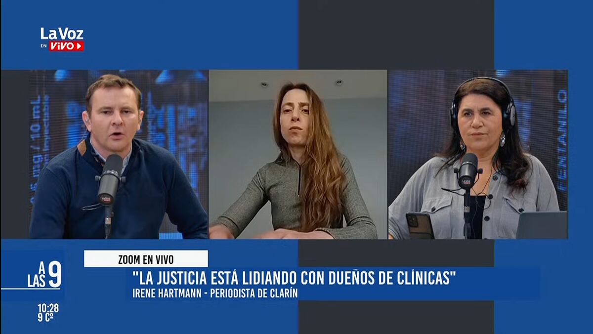 La Voz en Vivo. Irena Hartmann, periodista de Clarín, habla sobre el fentanilo contaminado en la mañana de La Voz. (Captura)
