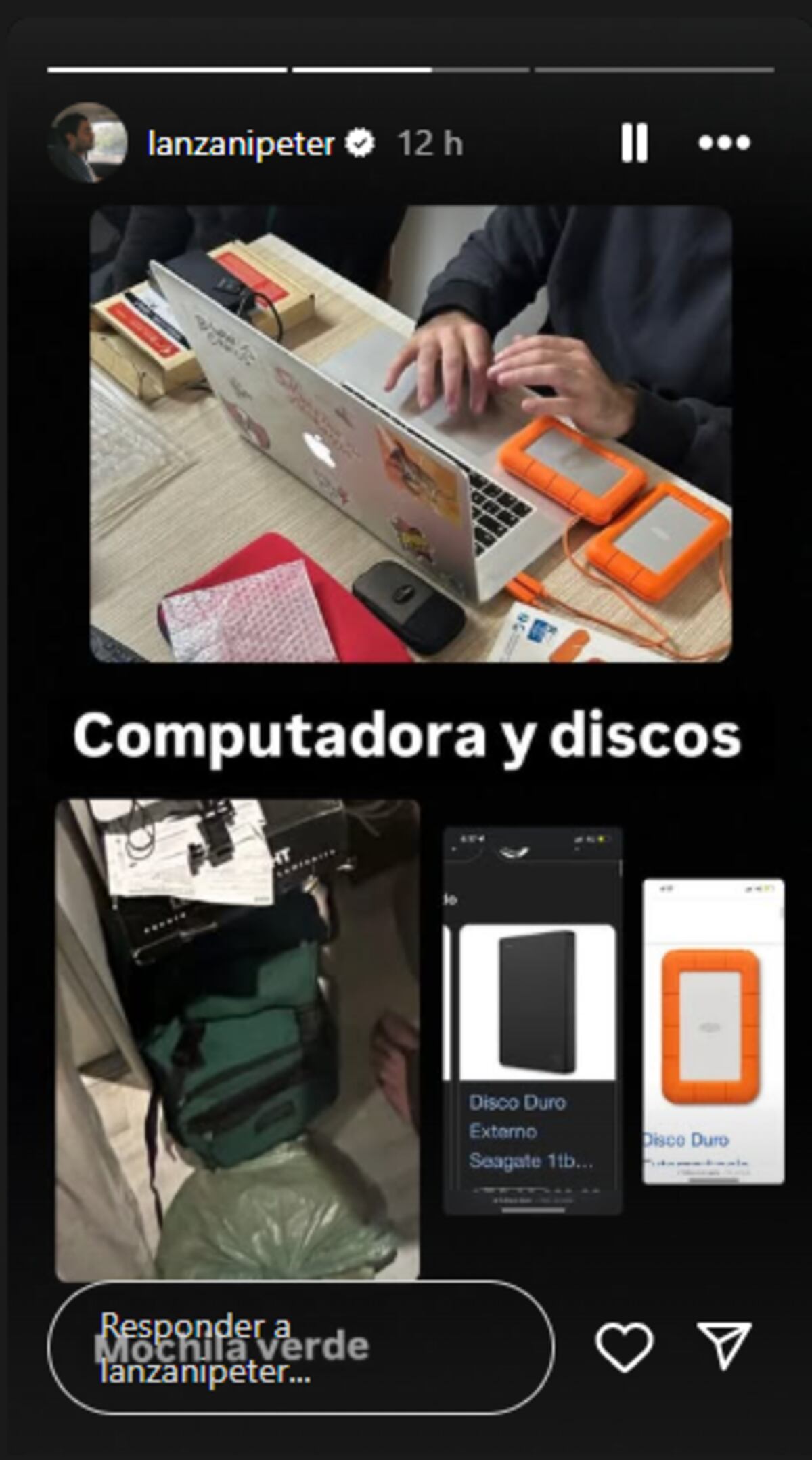 Peter Lanzani mostró lo que le robaron y pidió ayuda
