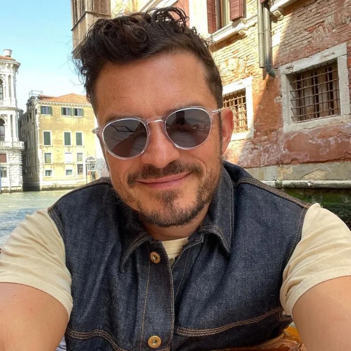 La selfie de Orlando Bloom a sus 44 años.