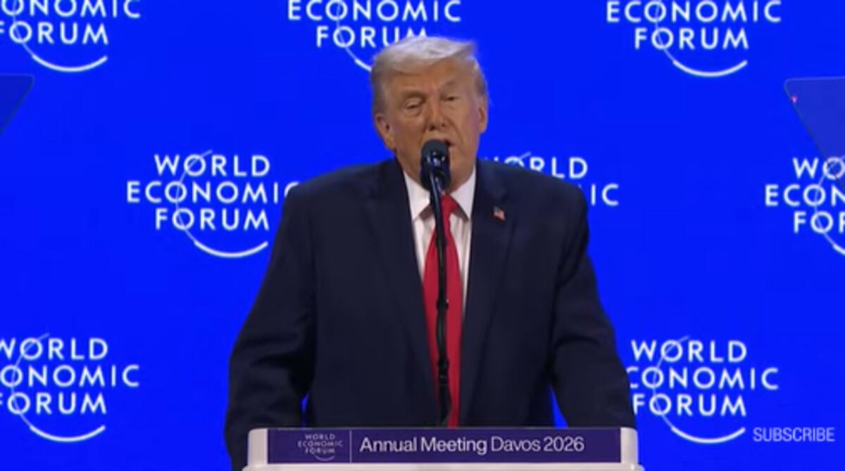 Donald Trump en Davos. (Captura de video)