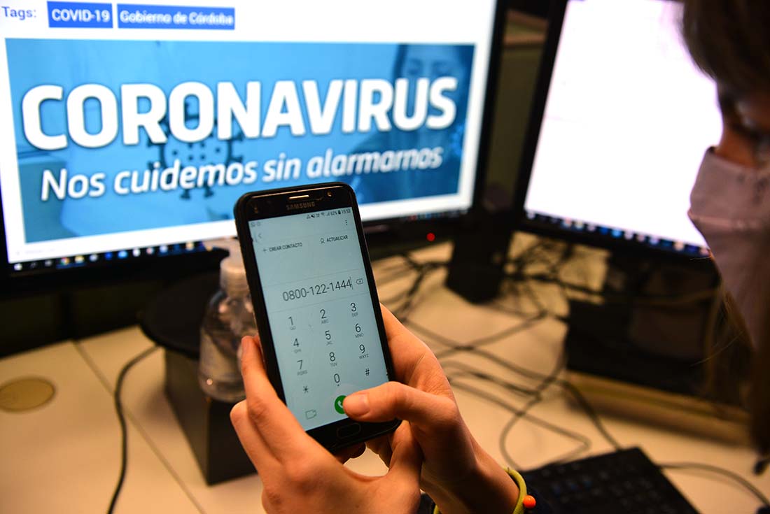 Centro de atención 0800 Covid 19 coronavirus pandemia cuarentena
Fotografia Jose Gabriel Hernandez