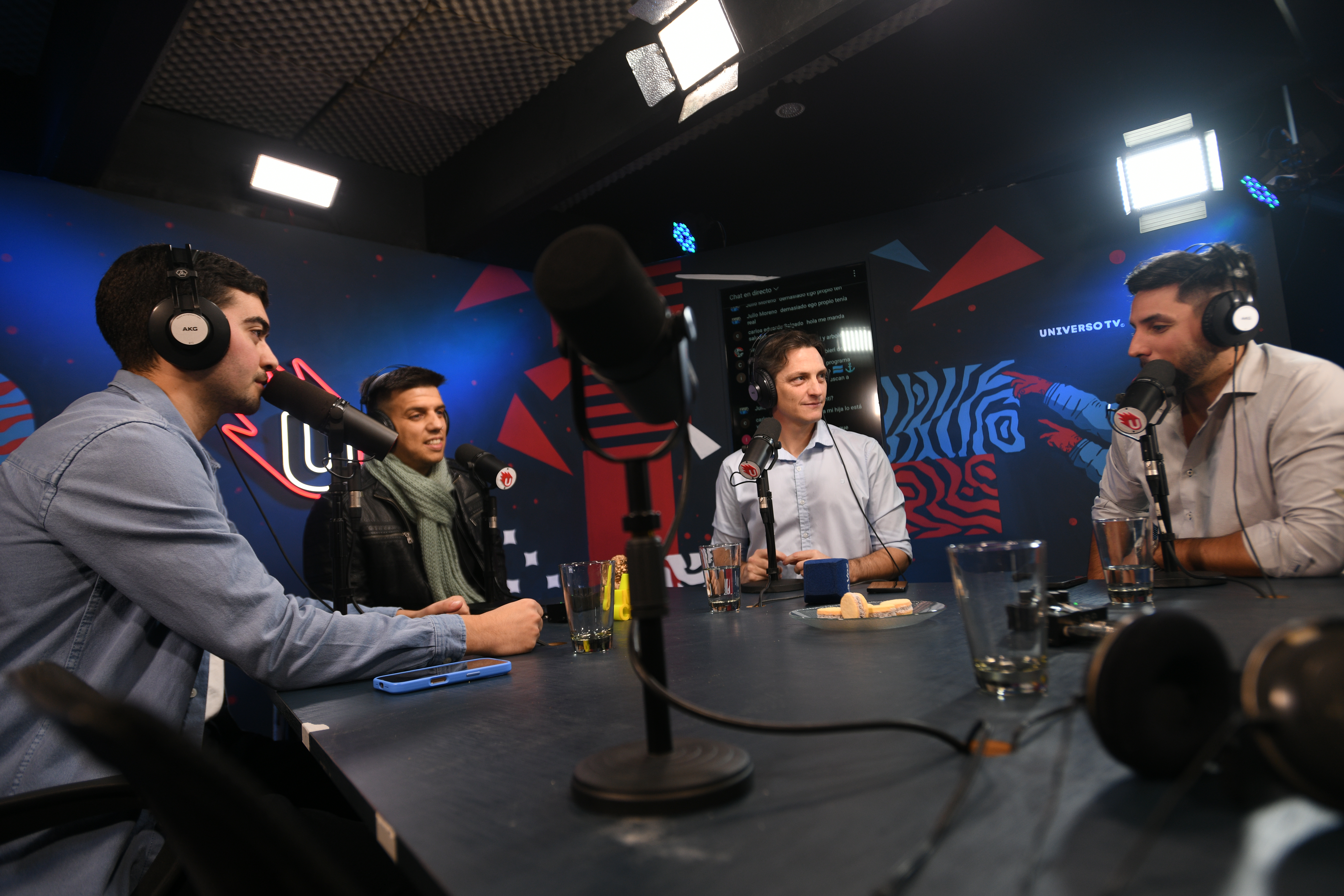 Mundo Pirata, el pódcast de Belgrano, hecho en Universo TV, donde se desarrolla el programa Hablemos de Belgrano. Conductores Exe Benegas, Juan Pablo Benegas y Santiago Nihuol. (Javier Ferreyra / La Voz)