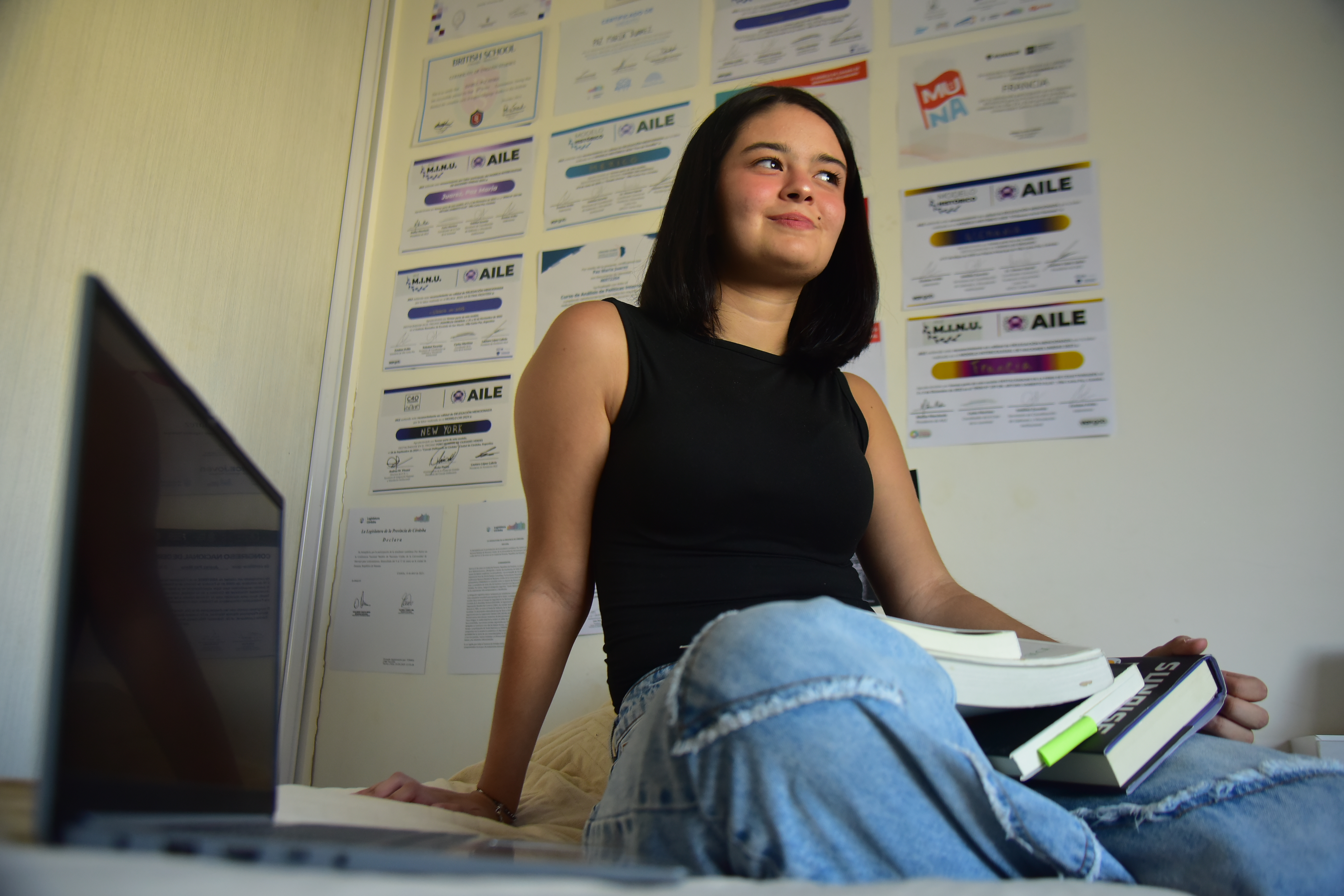 Paz Juárez es la creadora del "Programa Altavoz" un proyecto que busca formar a jóvenes de todo el país en oratoria y divulgación sobre temas de salud mental y sexual. (Javier Ferreyra / La Voz)