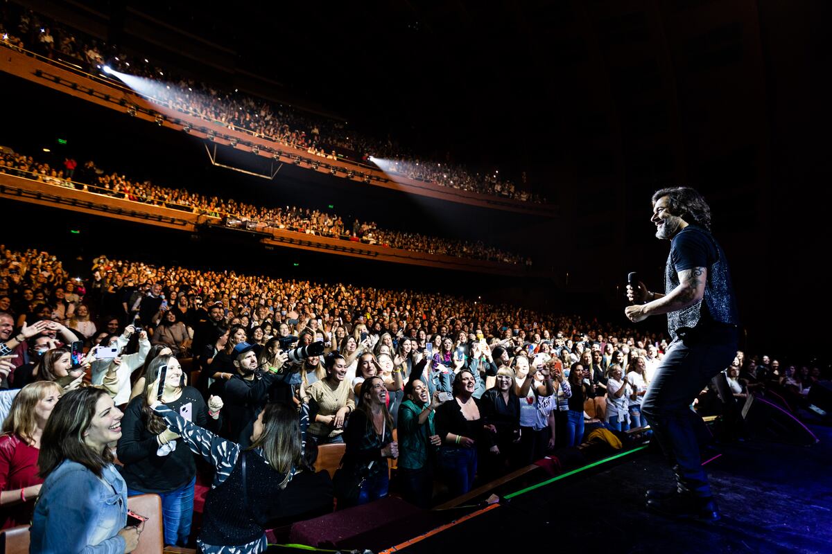 Diego Torres, con el Teatro Rex a sus pies. (Gentileza Diego Torres)