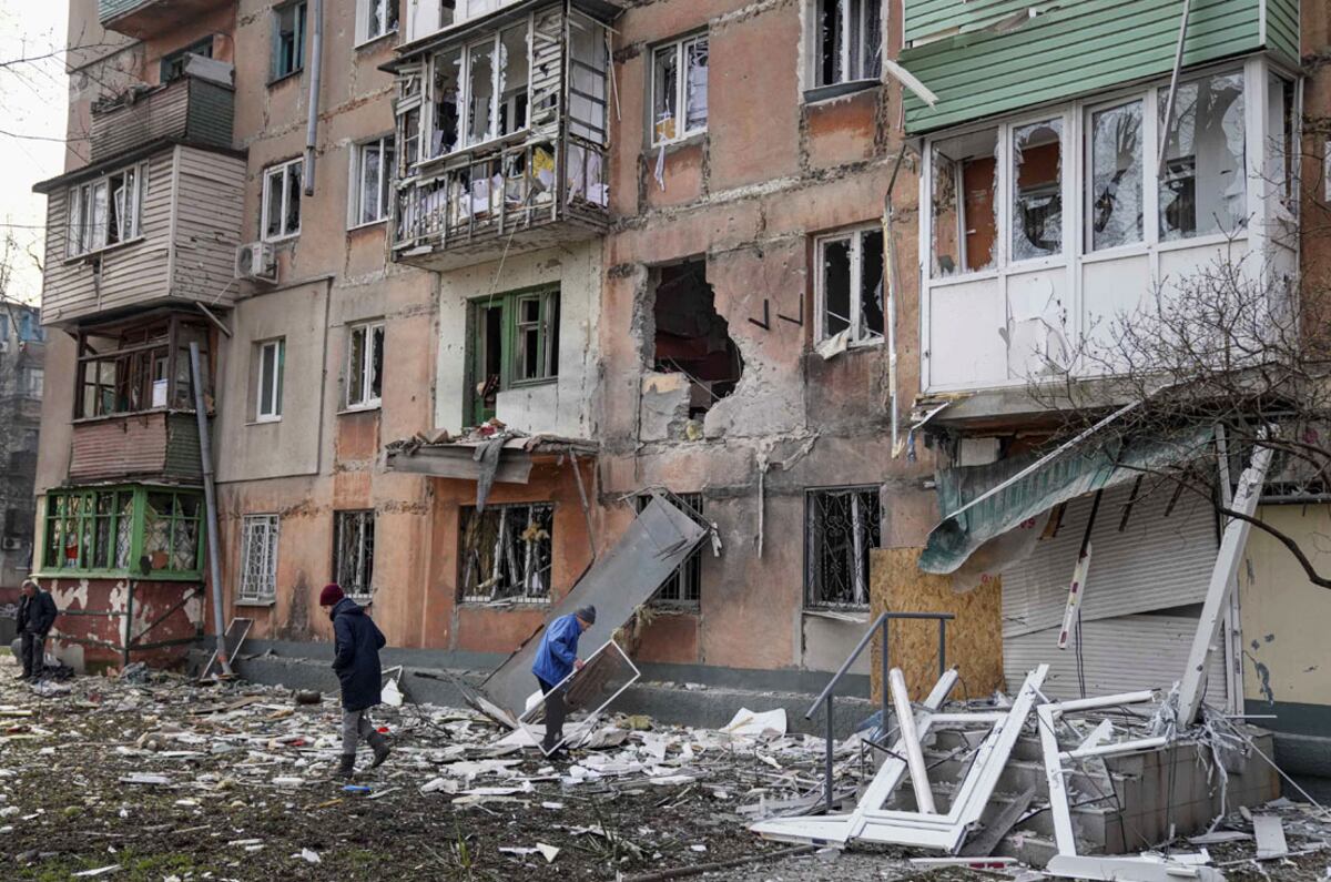 Daños en Mariupol, Ucrania. (AP / Evgeniy Maloletka)