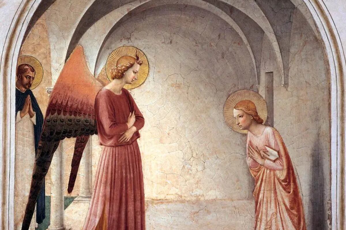 Evangelio. (La Anunciación, Beato Angélico)