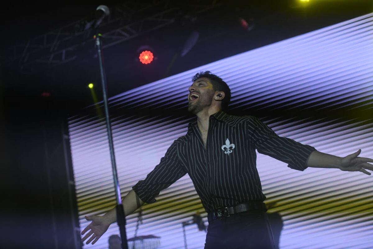 Entre la emoción y la algarabía, así vivió el cordobés un show que seguramente quedará en su memoria. (Javier Ferreyra/La Voz).