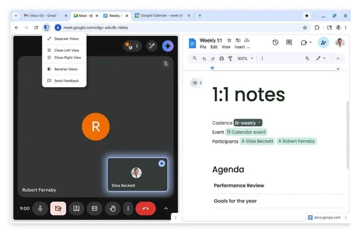 Google incorpora la función de pantalla dividida en Chrome para "impulsar la productividad".
