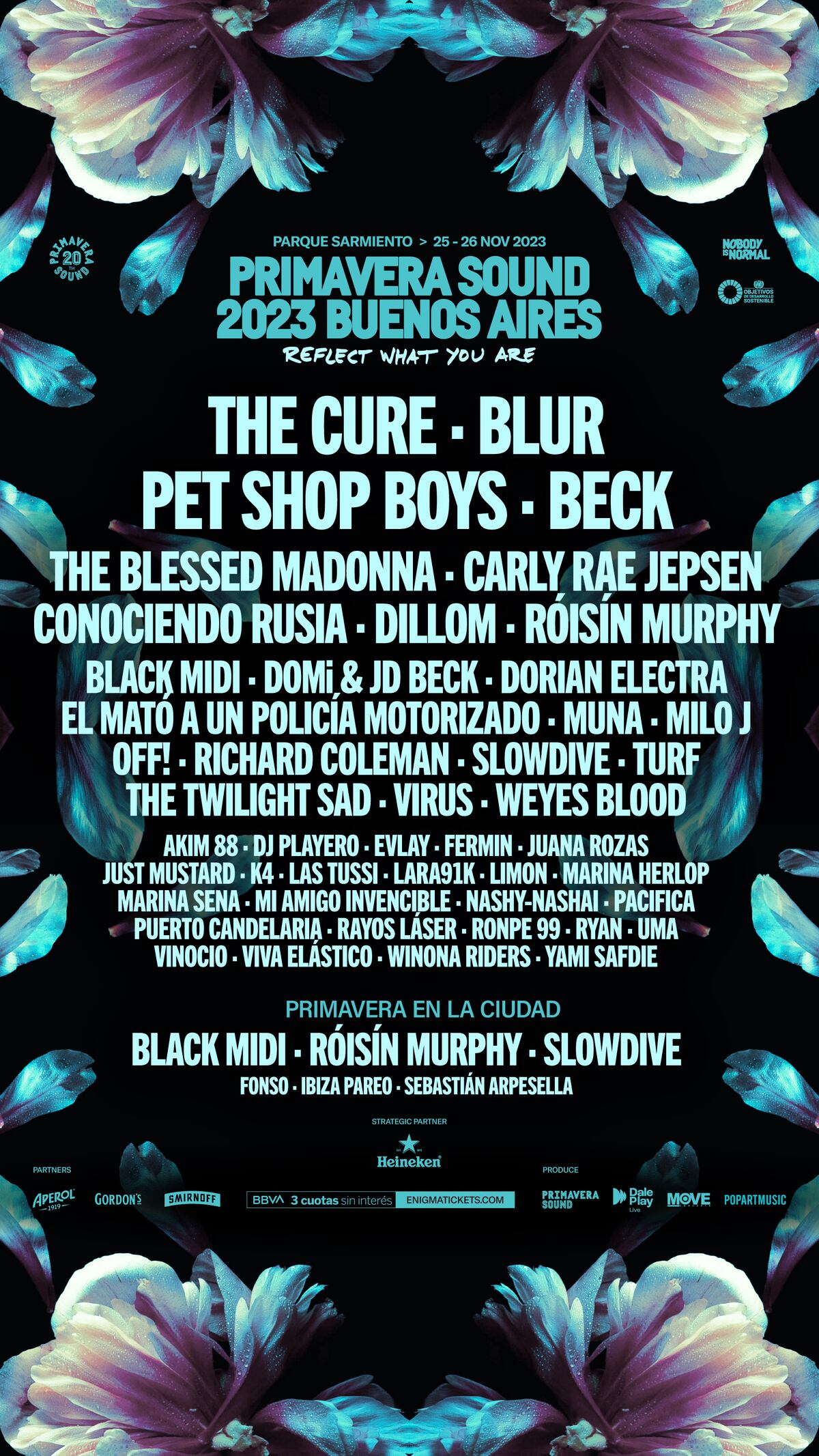 Primavera Sound Buenos Aires, programación de la edición 2023. (Captura)