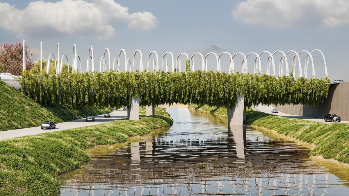 Los Puentes del Bicentenario tendrán vegetación (Gobierno de Córdoba).