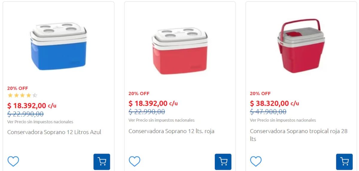 Carrefour lanzó promociones en heladeritas de playa para este verano