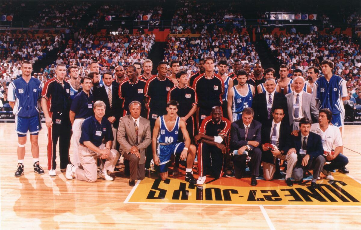 La selección argentina enfrentó al Dream Team en el torneo Preolímpico de 1992. (La Voz / Archivo)