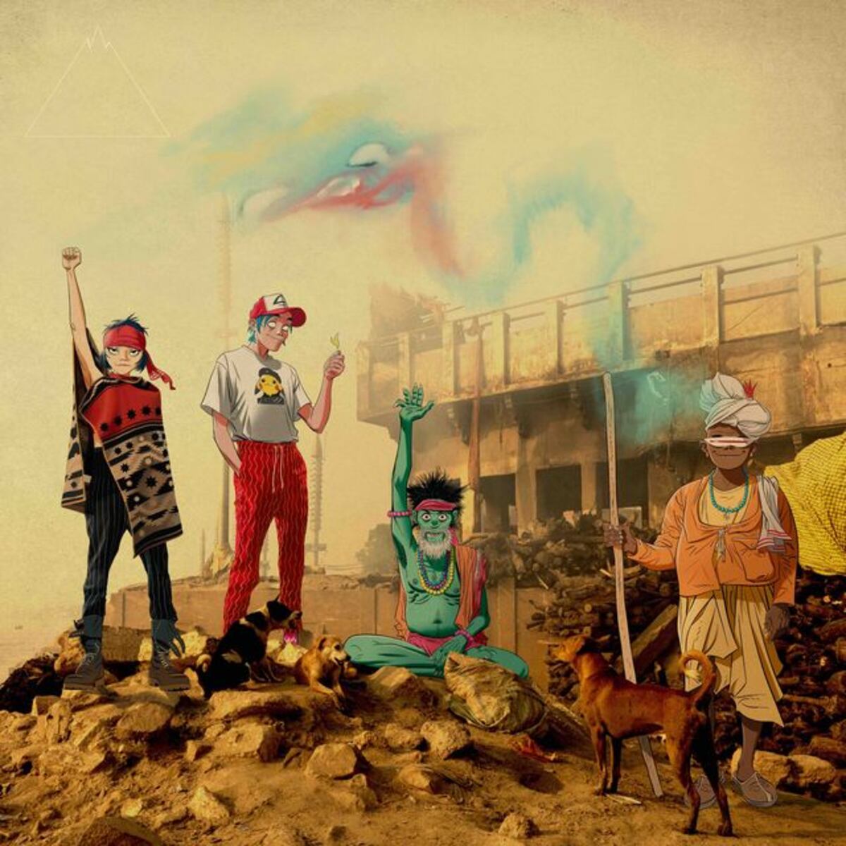 Trabajo de arte y diseño para The Mountain, el nuevo disco de Gorillaz