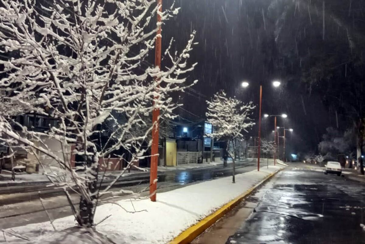 Así amaneció en Carlos Paz. (La Voz)