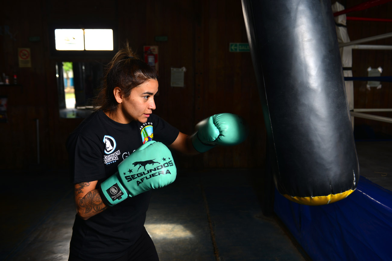 Leonela Sánchez está lista para volver a pelear después de la sanción por doping. (Nicolás Bravo / La Voz)