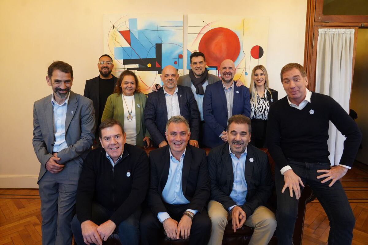 Acuerdo La Libertad Avanza y PRO en Buenos Aires: Sebastián Pareja, Cristina Ritondo, Guillermo Montenegro y Diego Santilli. (@SPareja_)