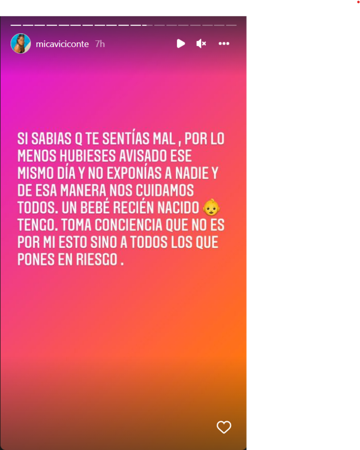 Mica Viciconte está furiosa con Nicole Newmann