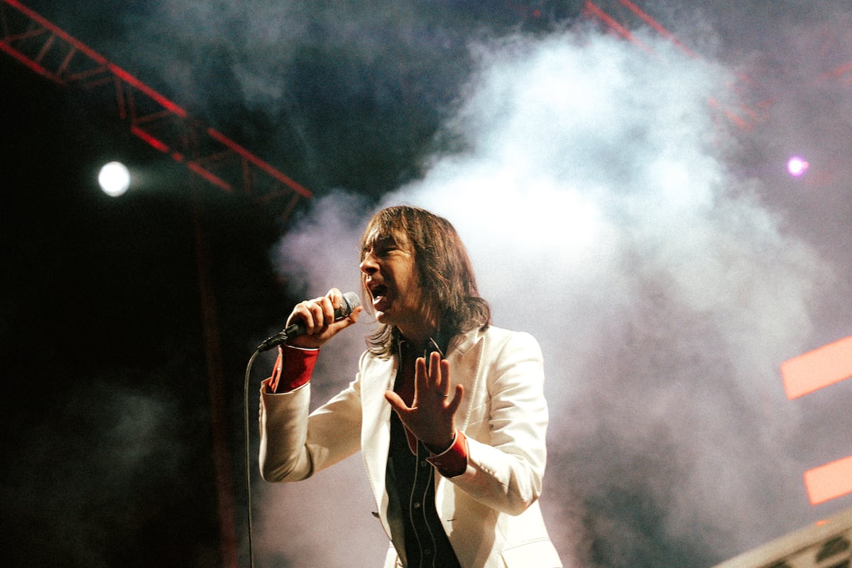 Primal Scream en el festival Music Wins, realizado en la tarde - noche del domingo en Costa Salguero, Caba. (Gentileza Lady Miru y Mateo Ronn)