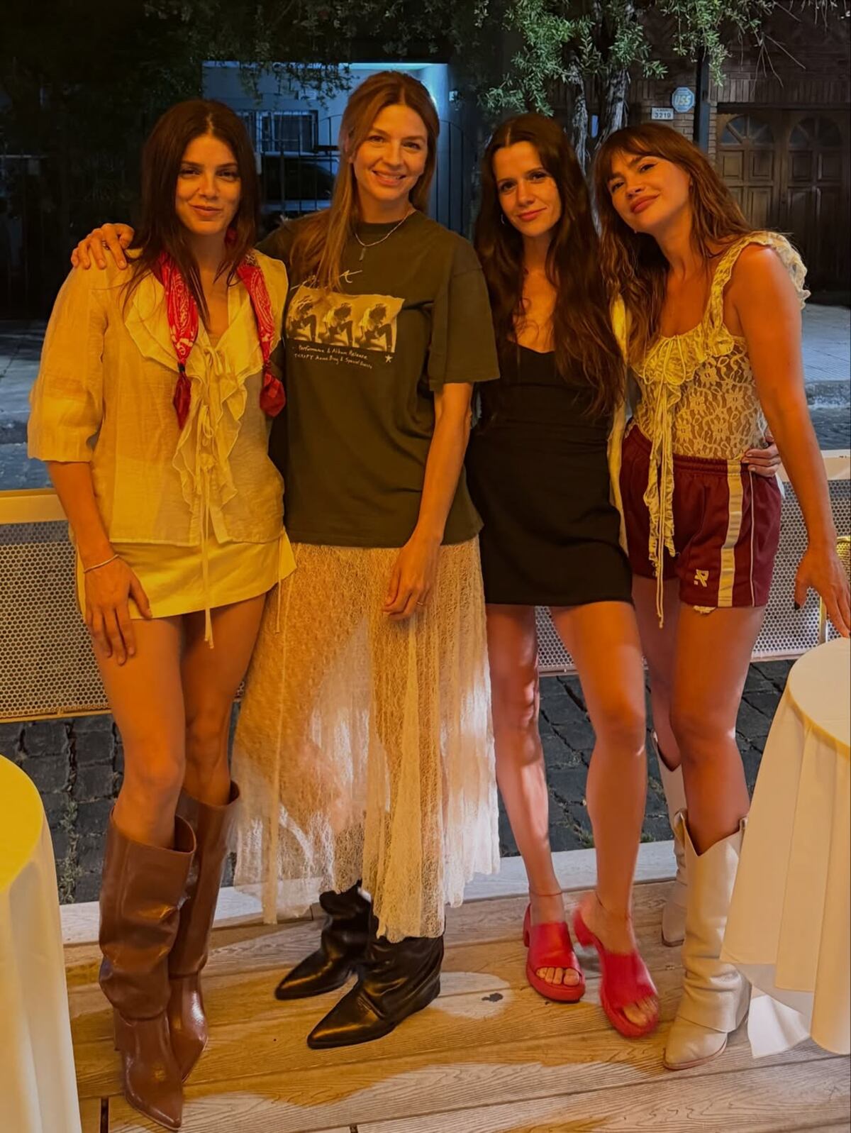 El reencuentro de . Celeste Cid, Violeta Urtizberea, Marcela Kloosterboer y Natalie Pérez, Las Estrellas
