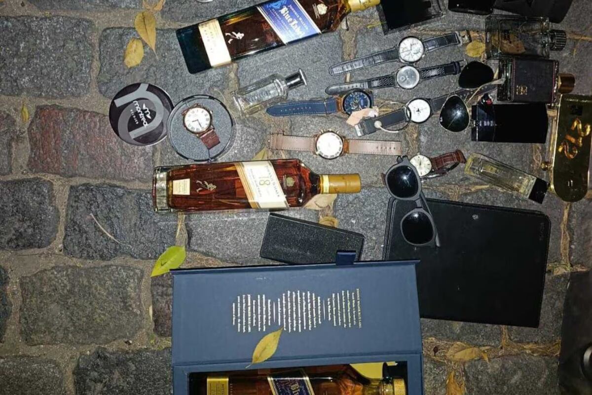Los elementos robados por los chilenos en Palermo. (Foto: Policía de la Ciudad)