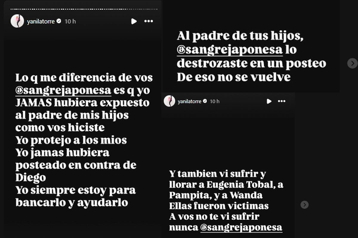 Yanina Latorre. Foto: captura pantalla Instagram.