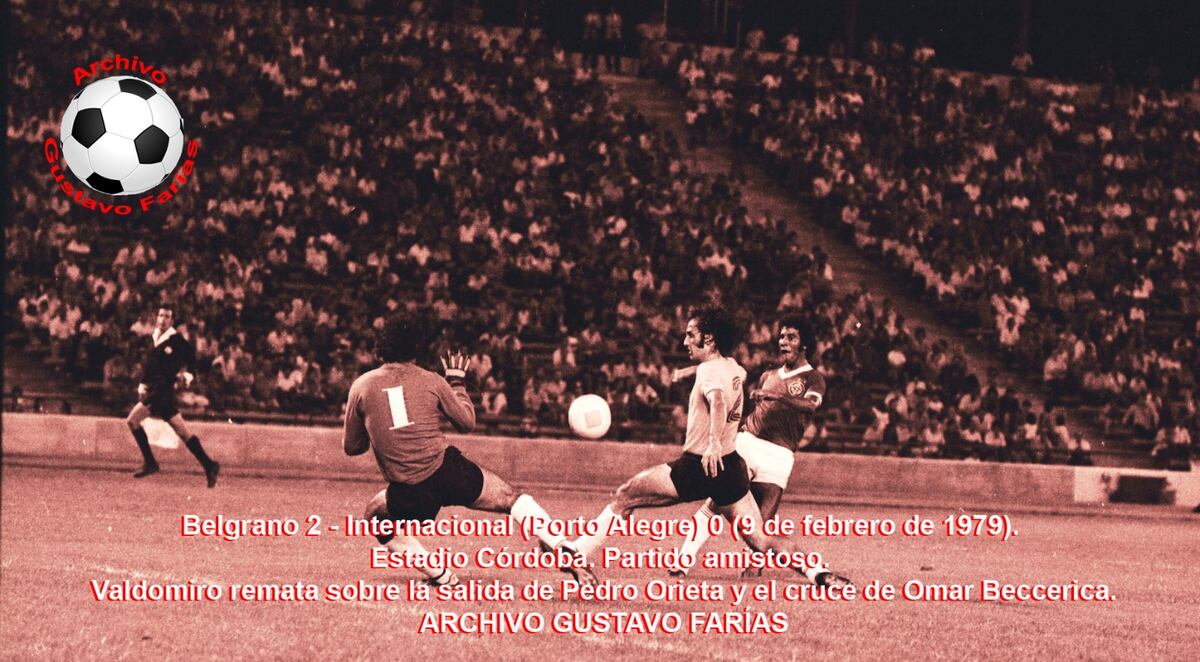 Belgrano enfrentó a Internacional de Porto Alegre en 1979 en el viejo Chateau Carreras. En 2024 volverá a enfrentarlo, pero por la Copa Sudamericana. (Archivo de Gustavo Farías)