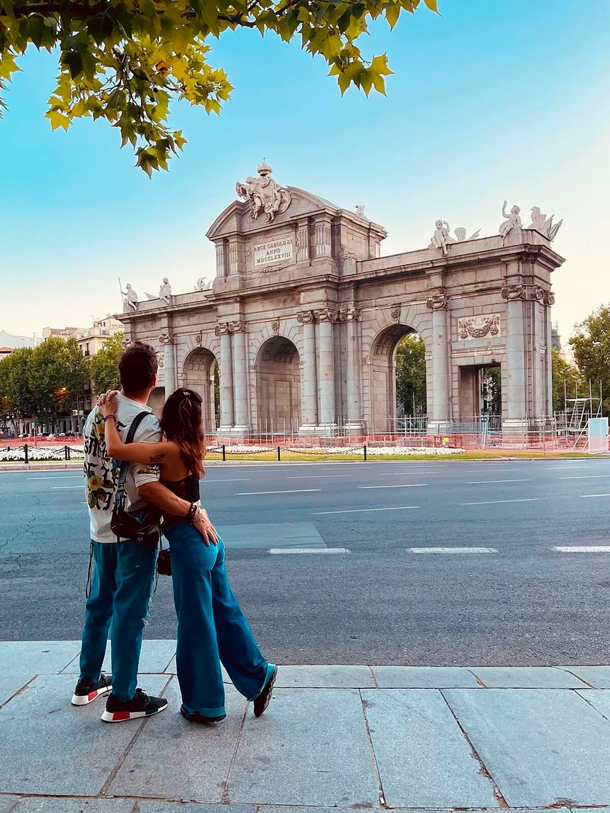 Gimena y Nicolás hicieron vida de turistas en España.