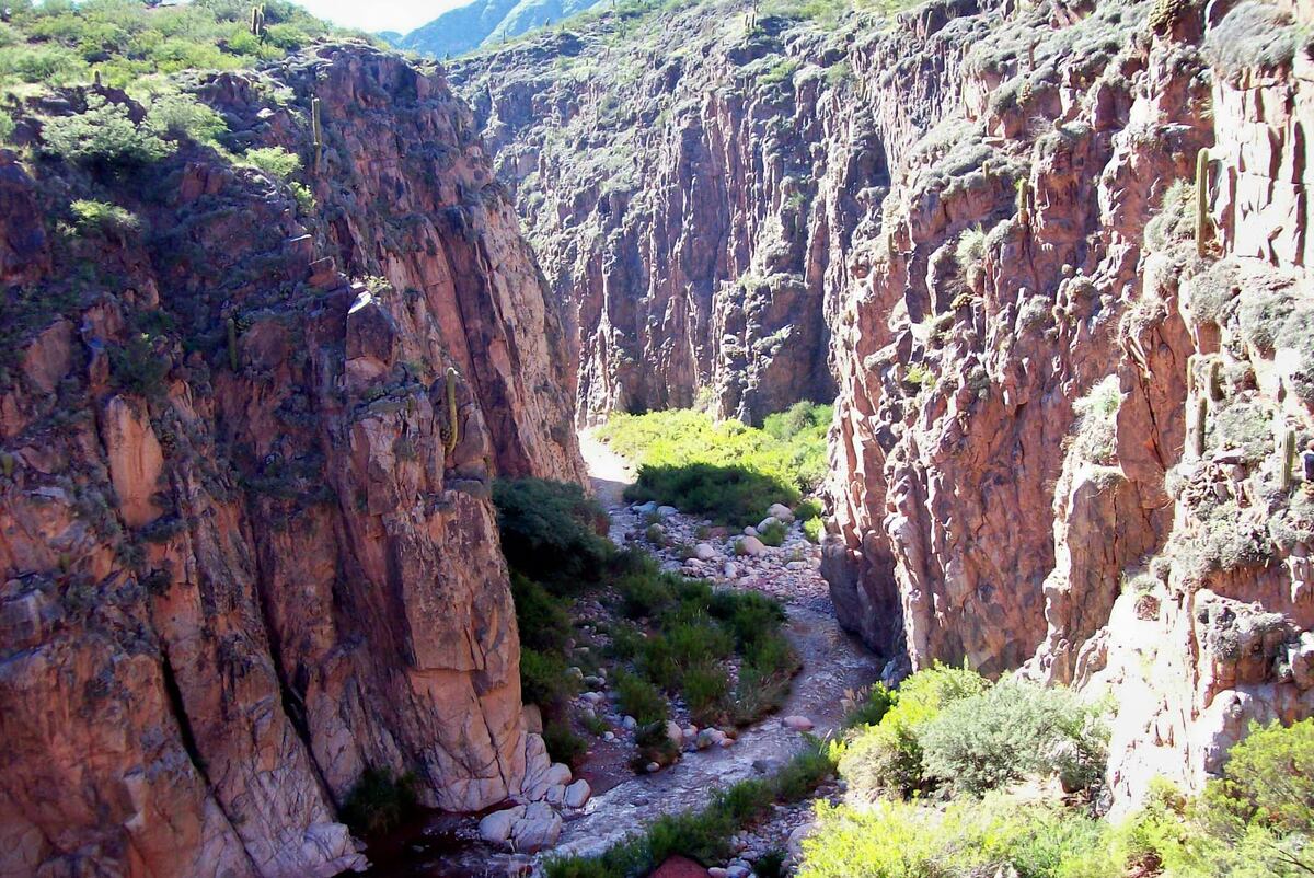 Cañadón del Río Miranda. (Foto: Facebook Ruta Nacional 40)