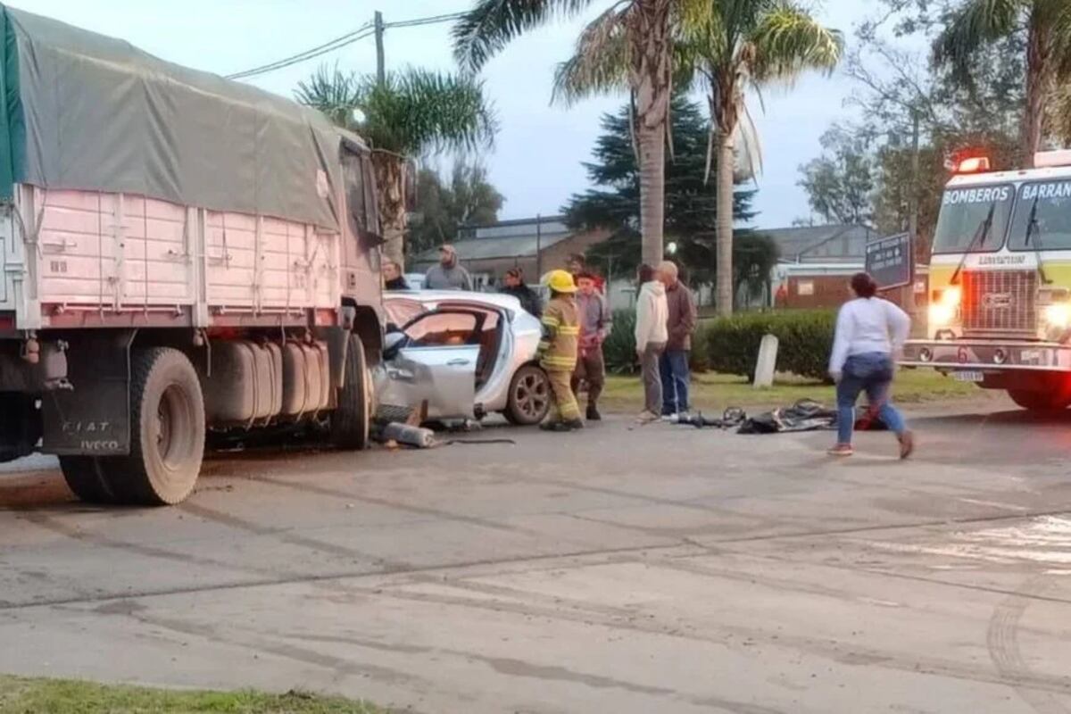 Terrible choque en Santa Fe.