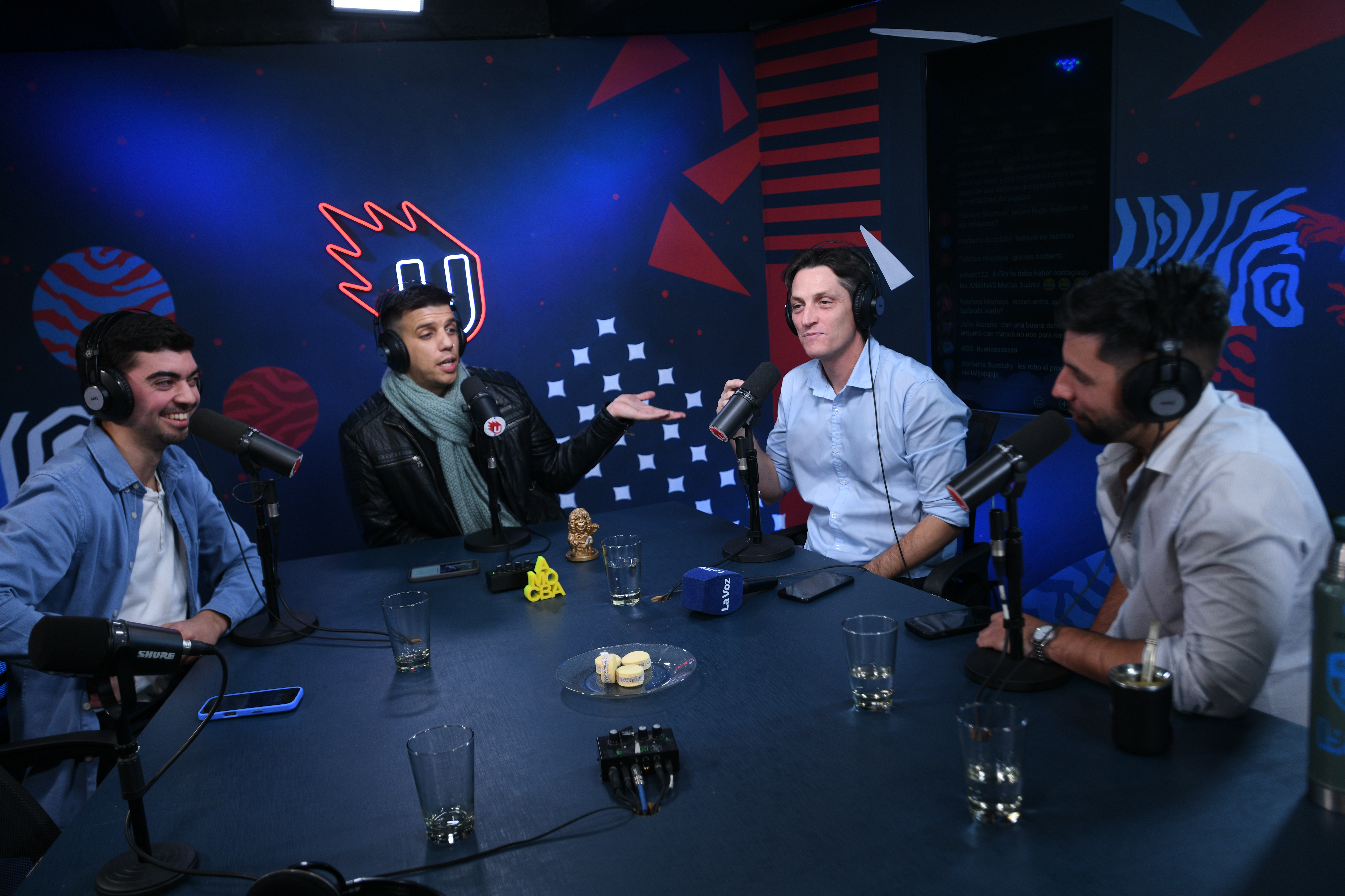 Mundo Pirata, el pódcast de Belgrano, hecho en Universo TV, donde se desarrolla el programa Hablemos de Belgrano. Conductores Exe Benegas, Juan Pablo Benegas y Santiago Nihuol. (Javier Ferreyra / La Voz)