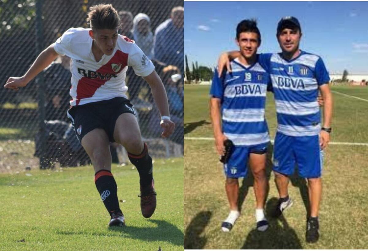 Girotti y Bareiro en 2016. "Fede" estaba en River y en 2022 lo compró Talleres. Bareiro vino a prueba a la "T" desde Olimpia y para reserva. En la foto, sale con Román Ranalli, ex DT en inferiores albiazules.